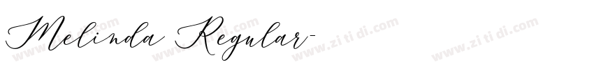 Melinda Regular字体转换